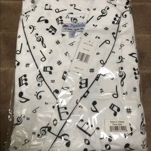 Music Notes Flannel Robe
